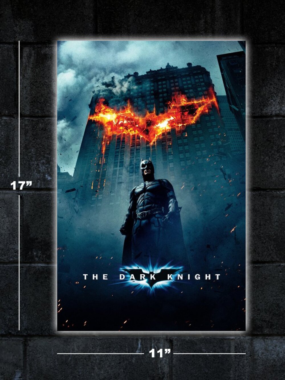 Batman Dark Knight movie poster - 11x17 wall art print merch Joker Heath Ledger